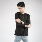 Black Henley F/S - Surteez