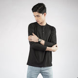 Black Henley F/S