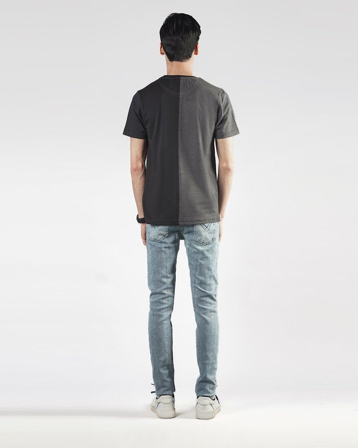 Black Charcoal Cut & Sew Tee - Surteez
