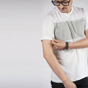 Grey White Colorblock Tee - Surteez