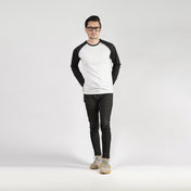 Black & White Raglan Full Sleeves - Surteez