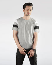 Grey Panel Sleeve Tee - Surteez
