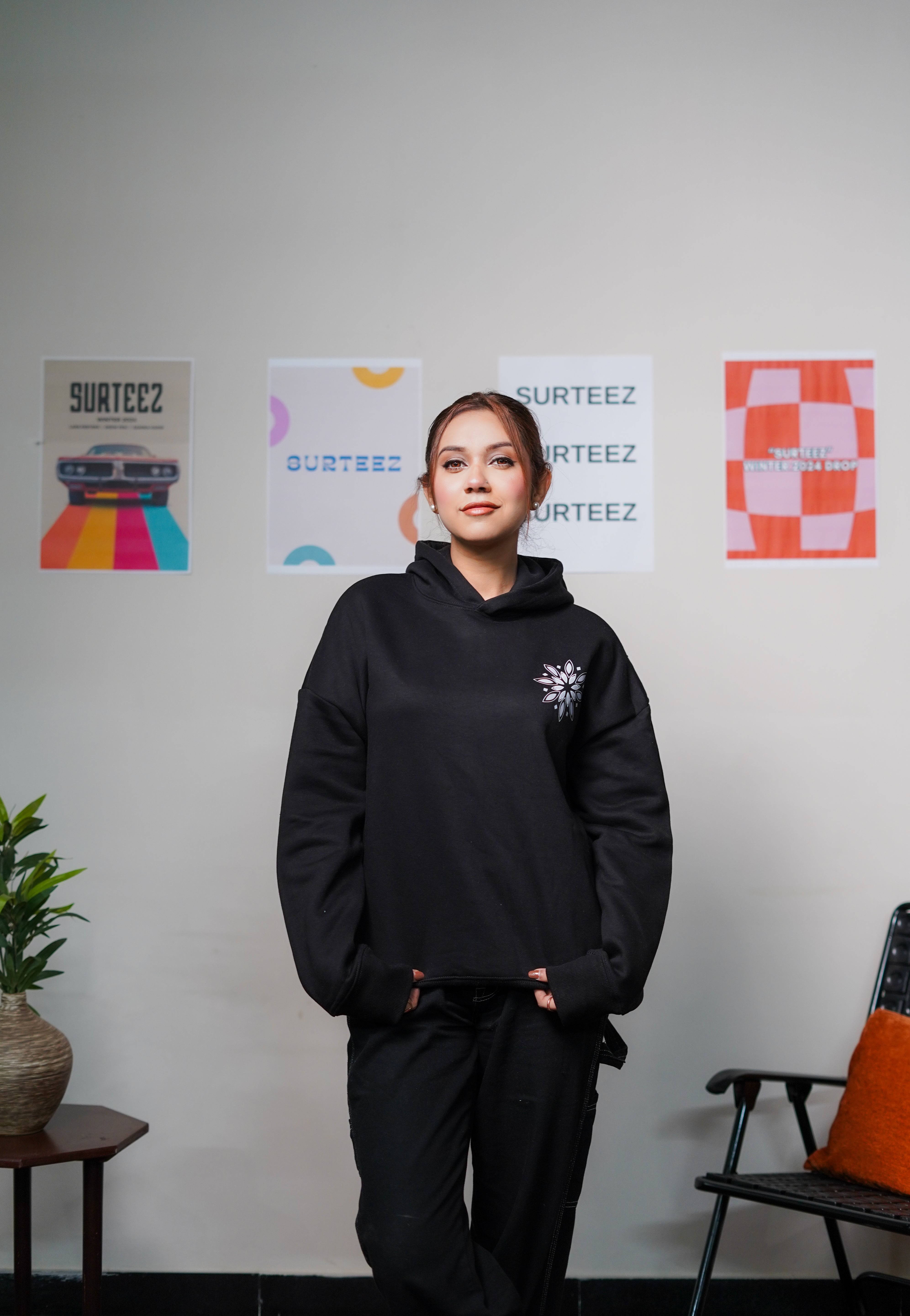 Oversize Motif Hoodie