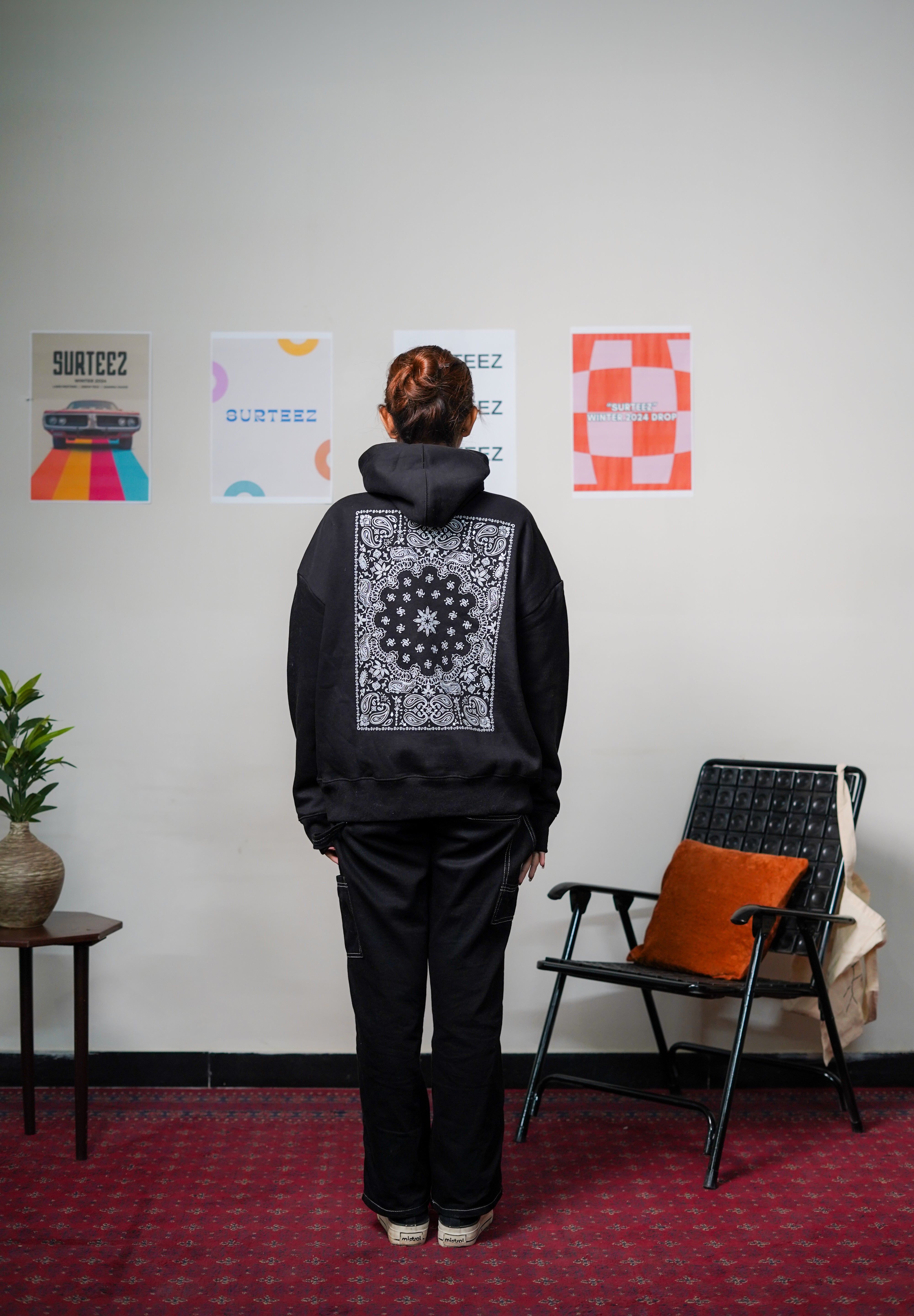 Oversize Motif Hoodie