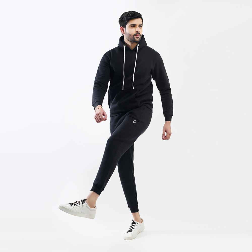 Jet Black Fleece Hoodie - Surteez