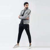 Grey Mock Neck Zipper - Surteez