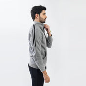 Grey Mock Neck Zipper - Surteez