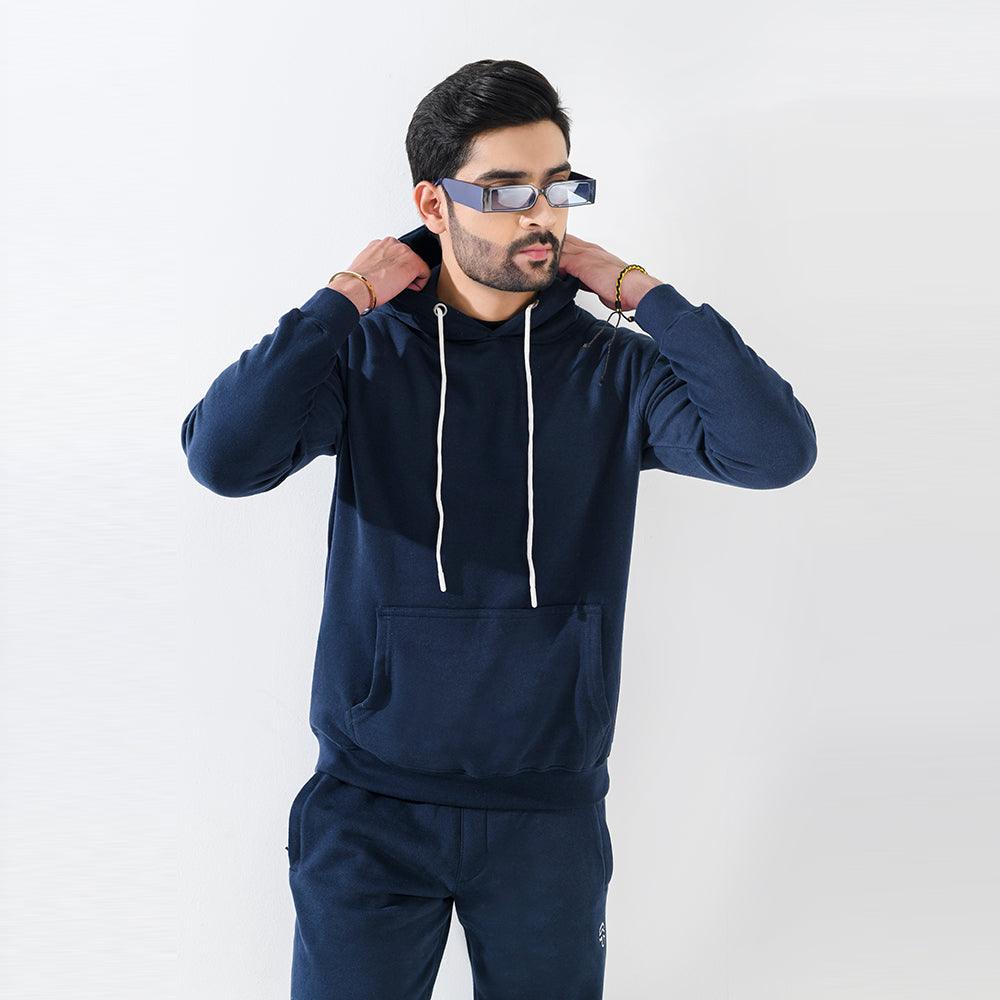 Navy Blue Fleece Hoodie - Surteez