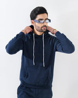 Navy Blue Fleece Hoodie