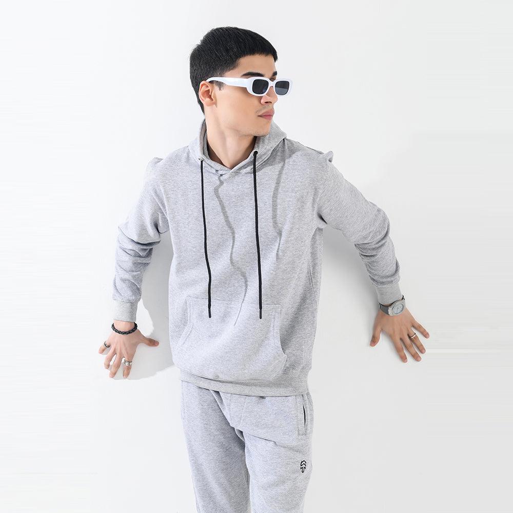 Heather Grey Fleece Tracksuit - Surteez