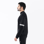 Jet Black Mock Neck Half Zipper - Surteez