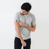 Heather Grey Regular Fit With Chest Pocket