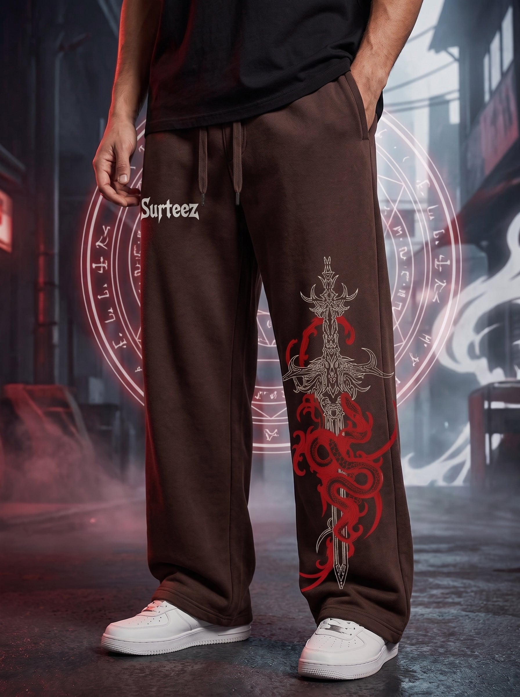 Dragon Graphic Trouser