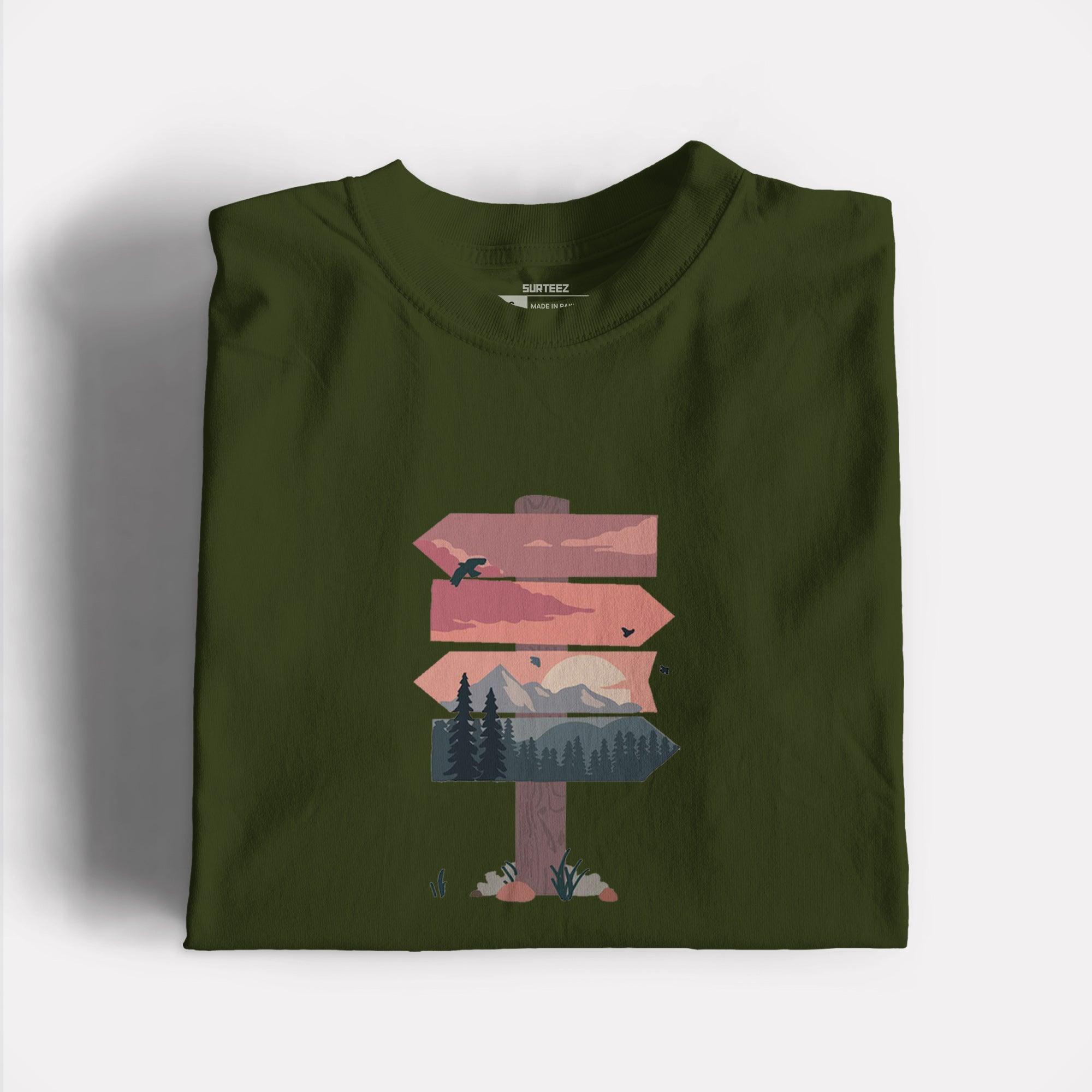Direction Forest Graphic Tshirt - Surteez