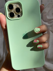 Mint Green Silicon Mobile Case