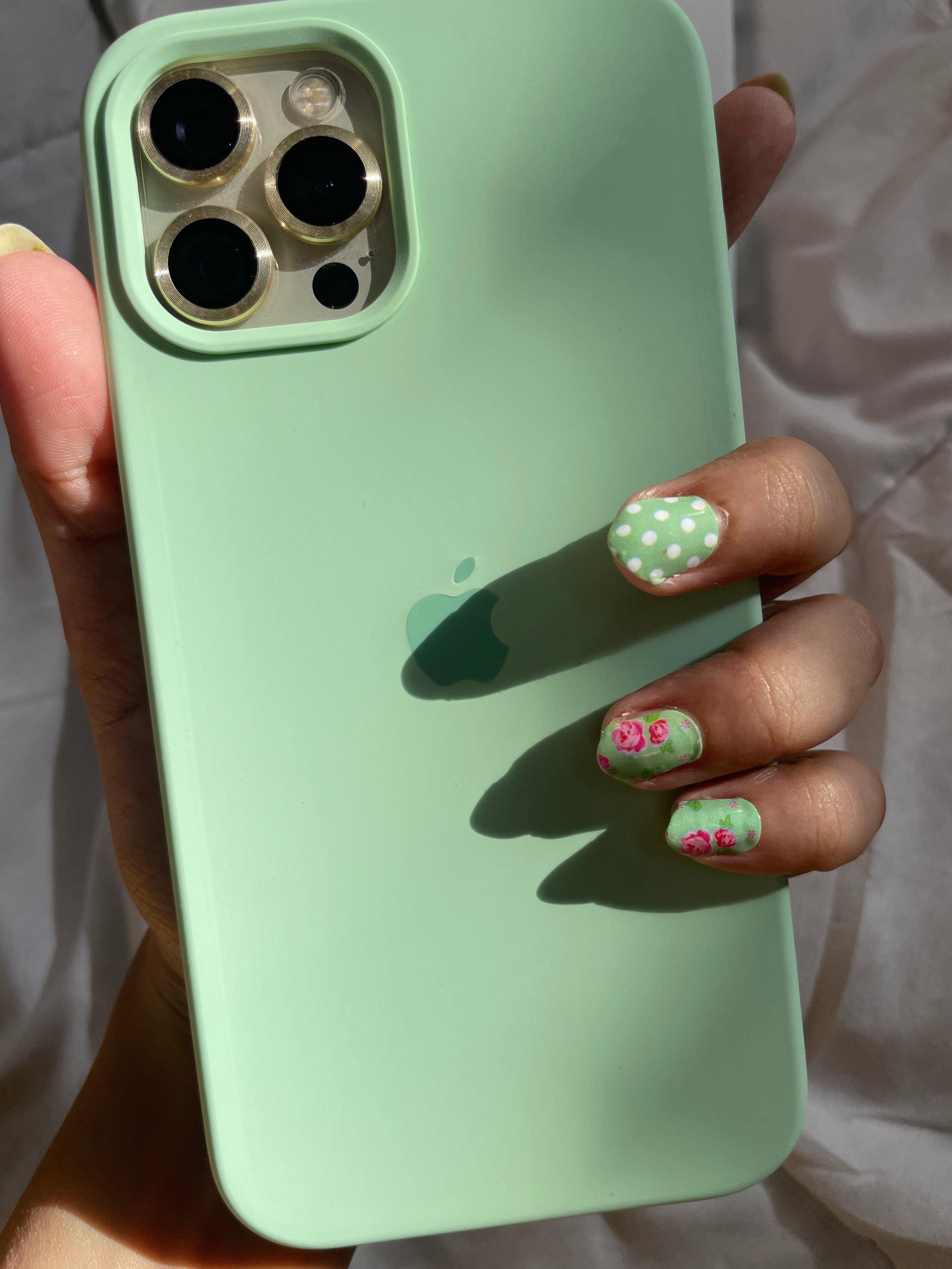 Mint Green Silicon Mobile Case
