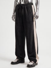 Black Mock Neck Zipper Tracksuit