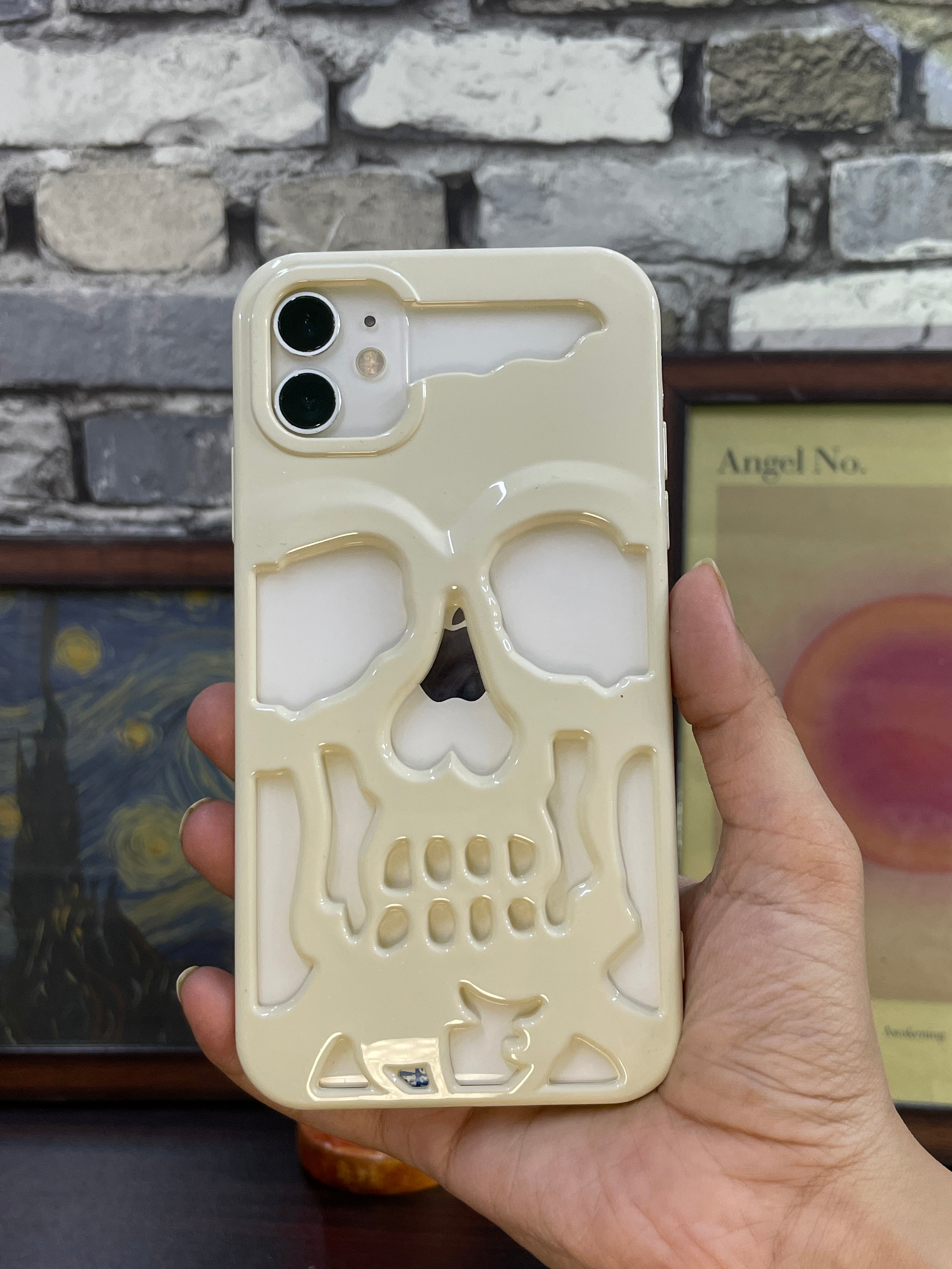 White Skull Phone Case