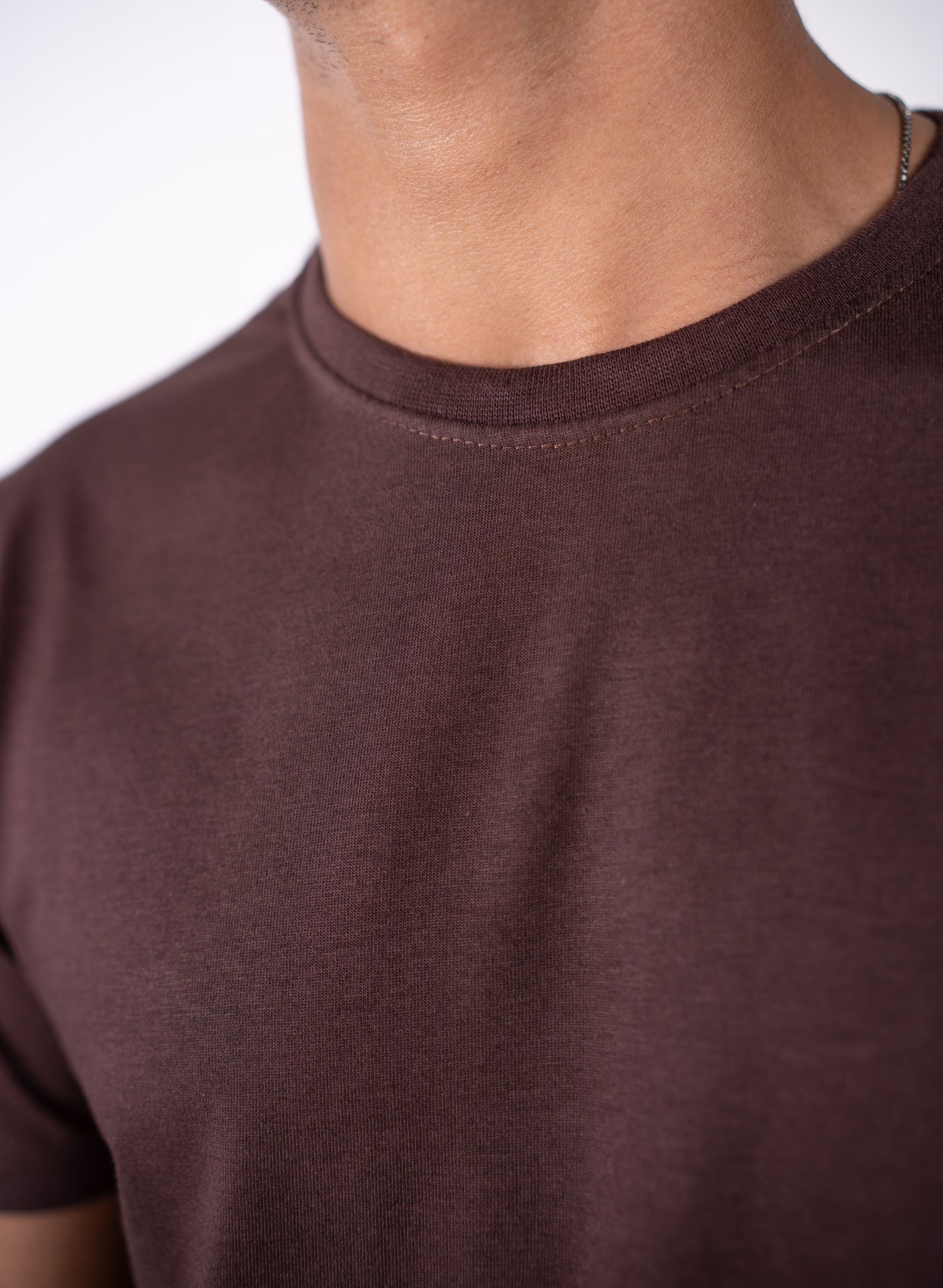 Dark Brown Basic Tee