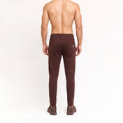 Brown Lycra Quick Dry Trouser with Three Stripes