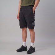 Black Terry Cargo Shorts