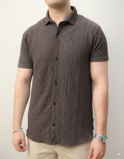 Woven Lycra Shirt - Smokey Olive