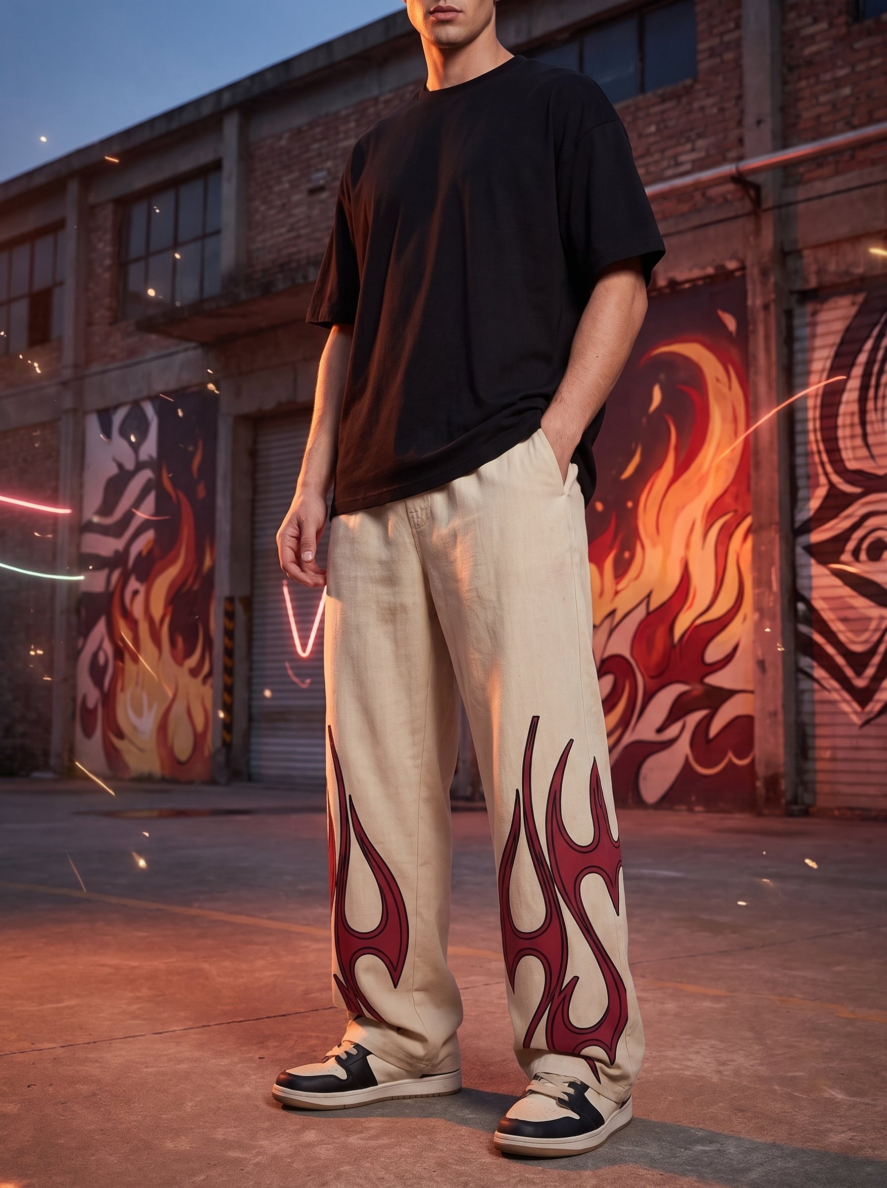 Dessert Blaze Graphic Trouser