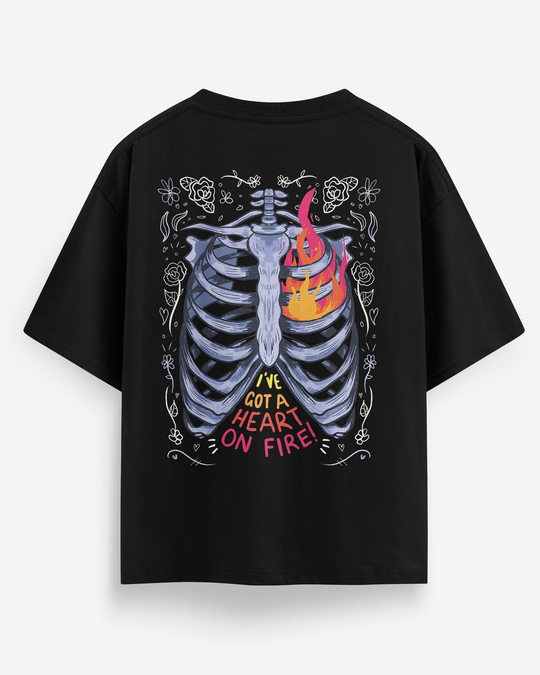 Oversize Heart on Fire