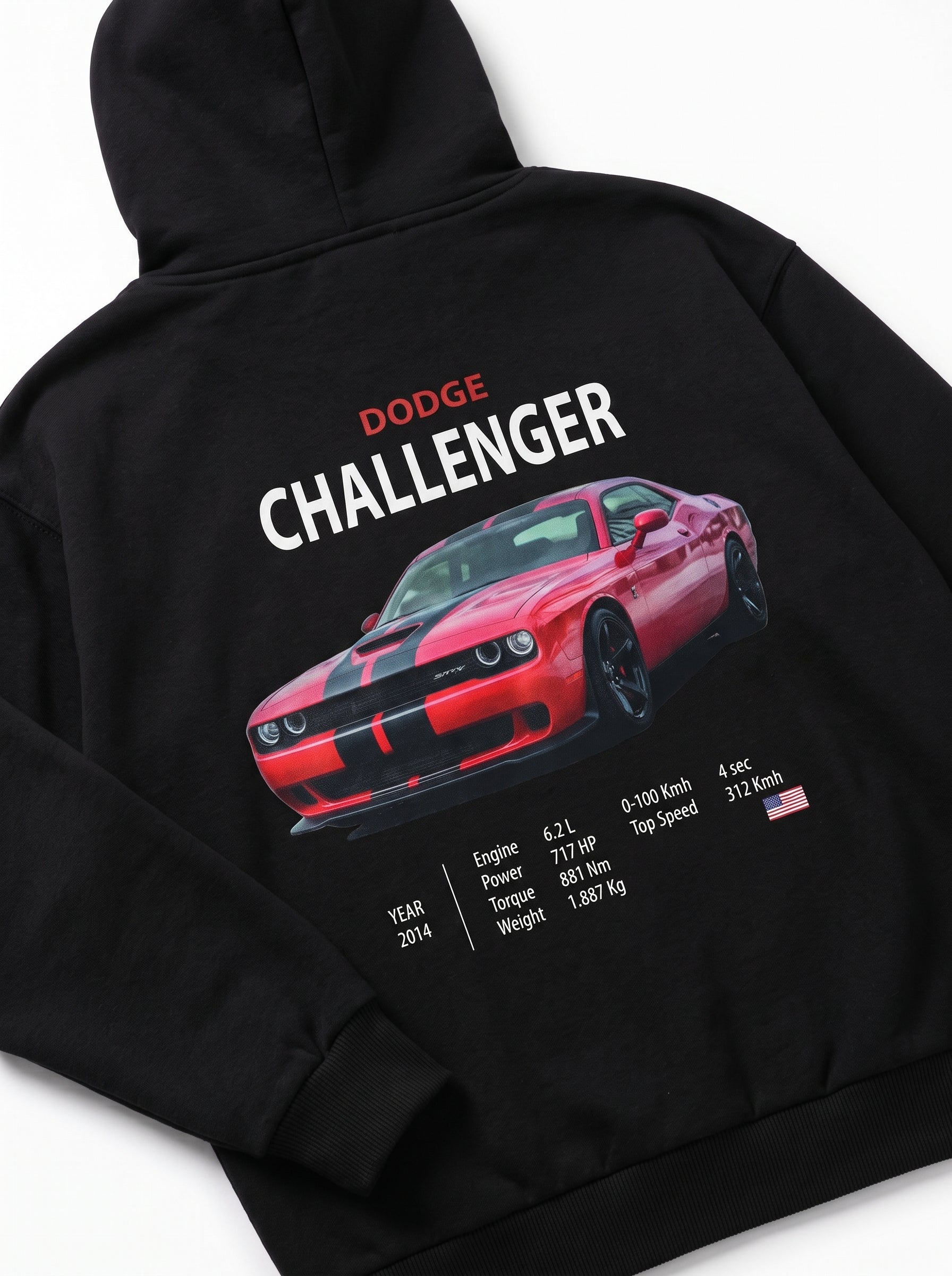 Oversize Dodge Challanger Hoodie