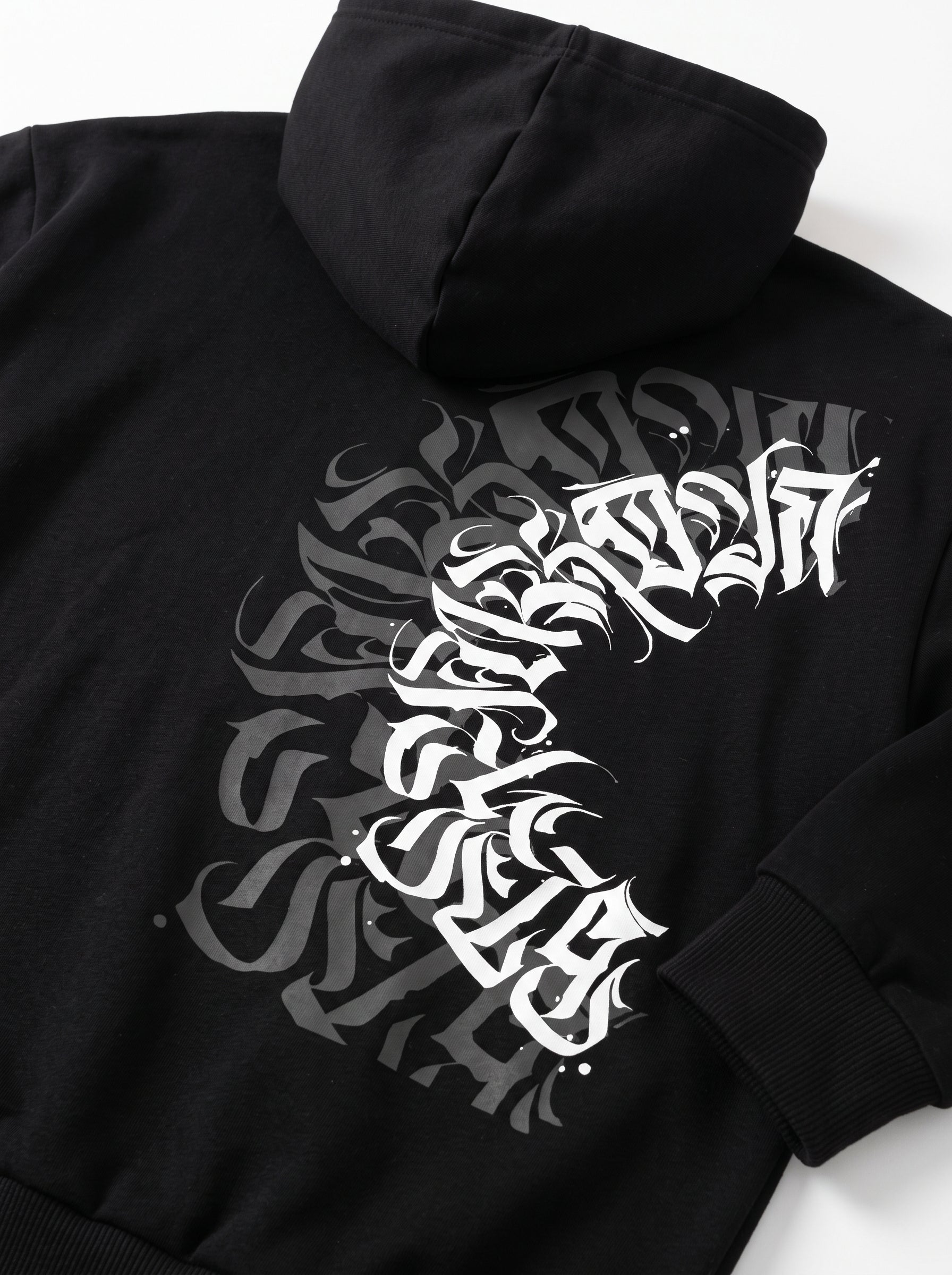 Oversize Script Vortex Hoodie