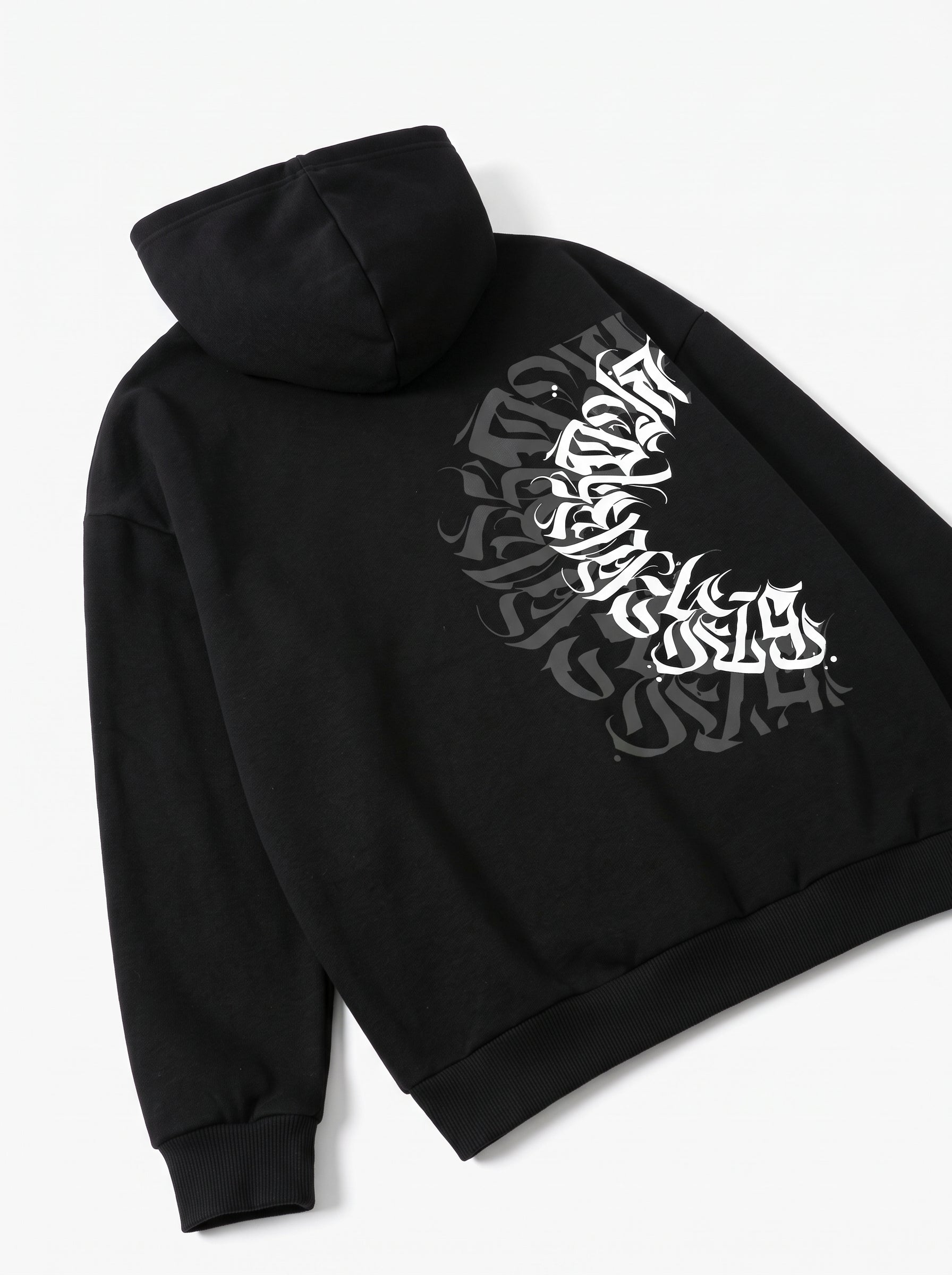 Oversize Script Vortex Hoodie
