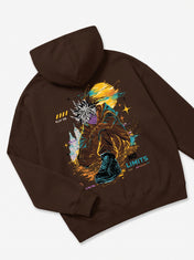 Oversize White-Haired Ninja Hoodie