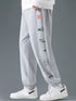 H/Grey Letter & Bear Patch Baggy Trouser - Surteez