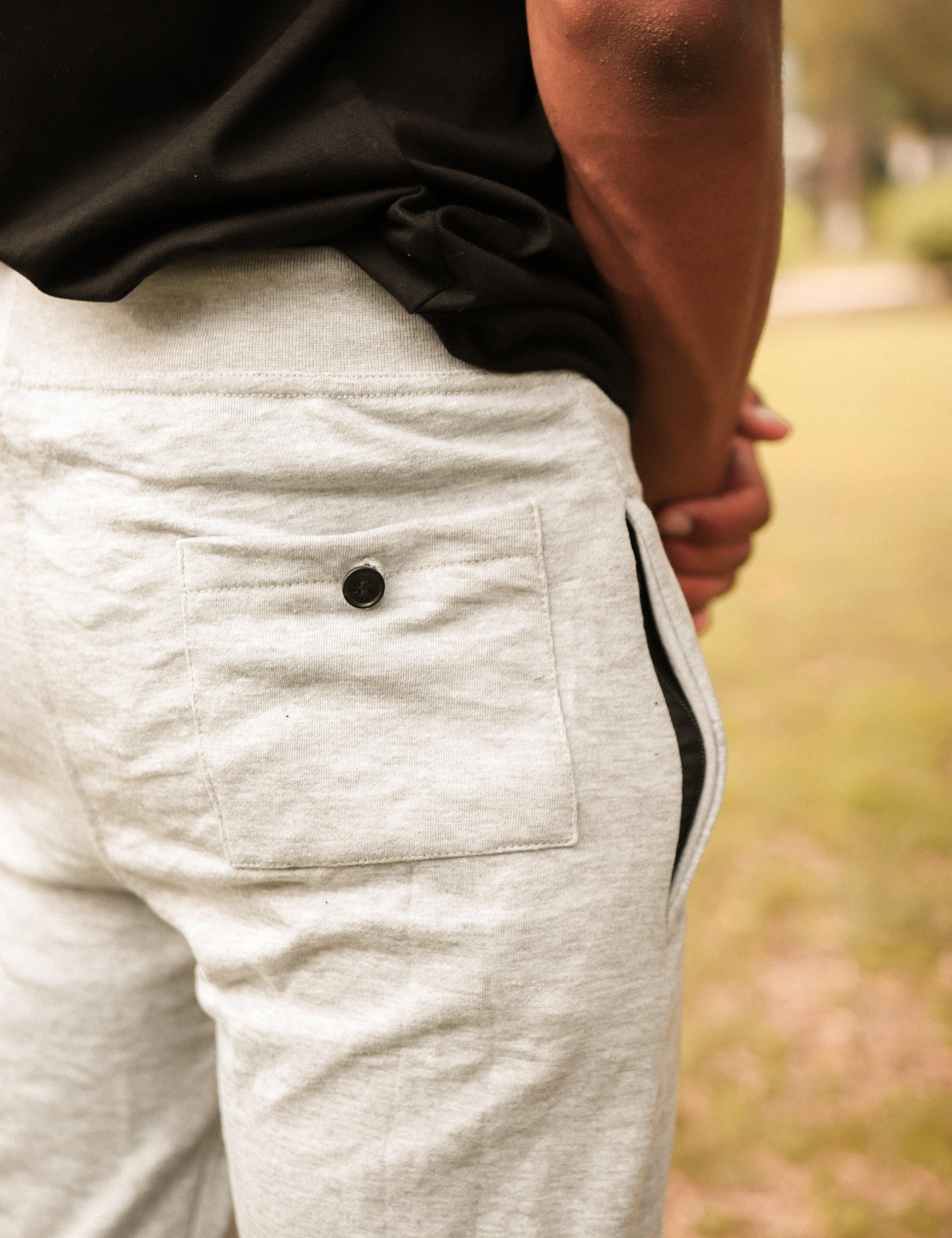 Heather Grey Basic Trouser - Surteez