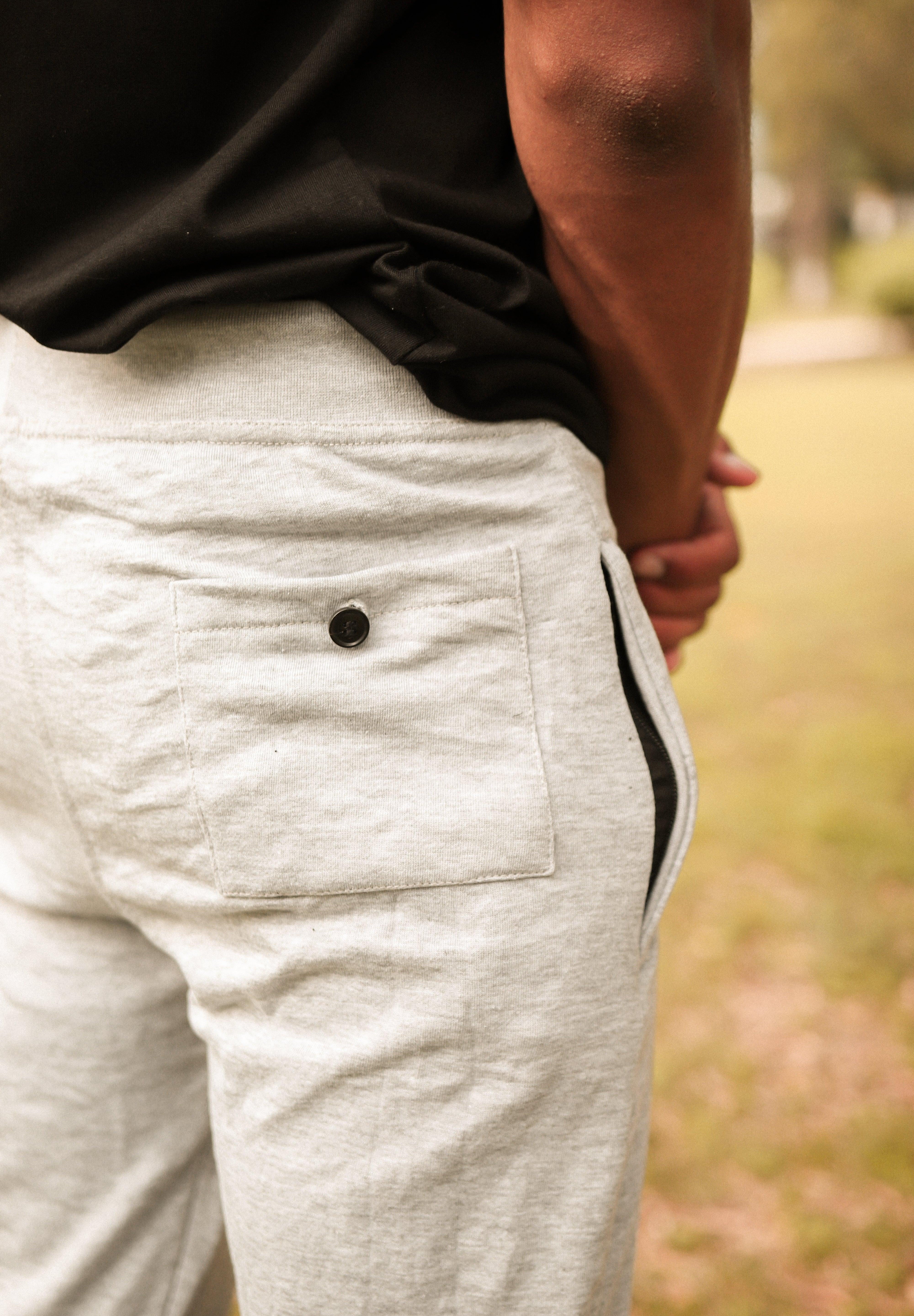 Heather Grey Basic Trouser - Surteez