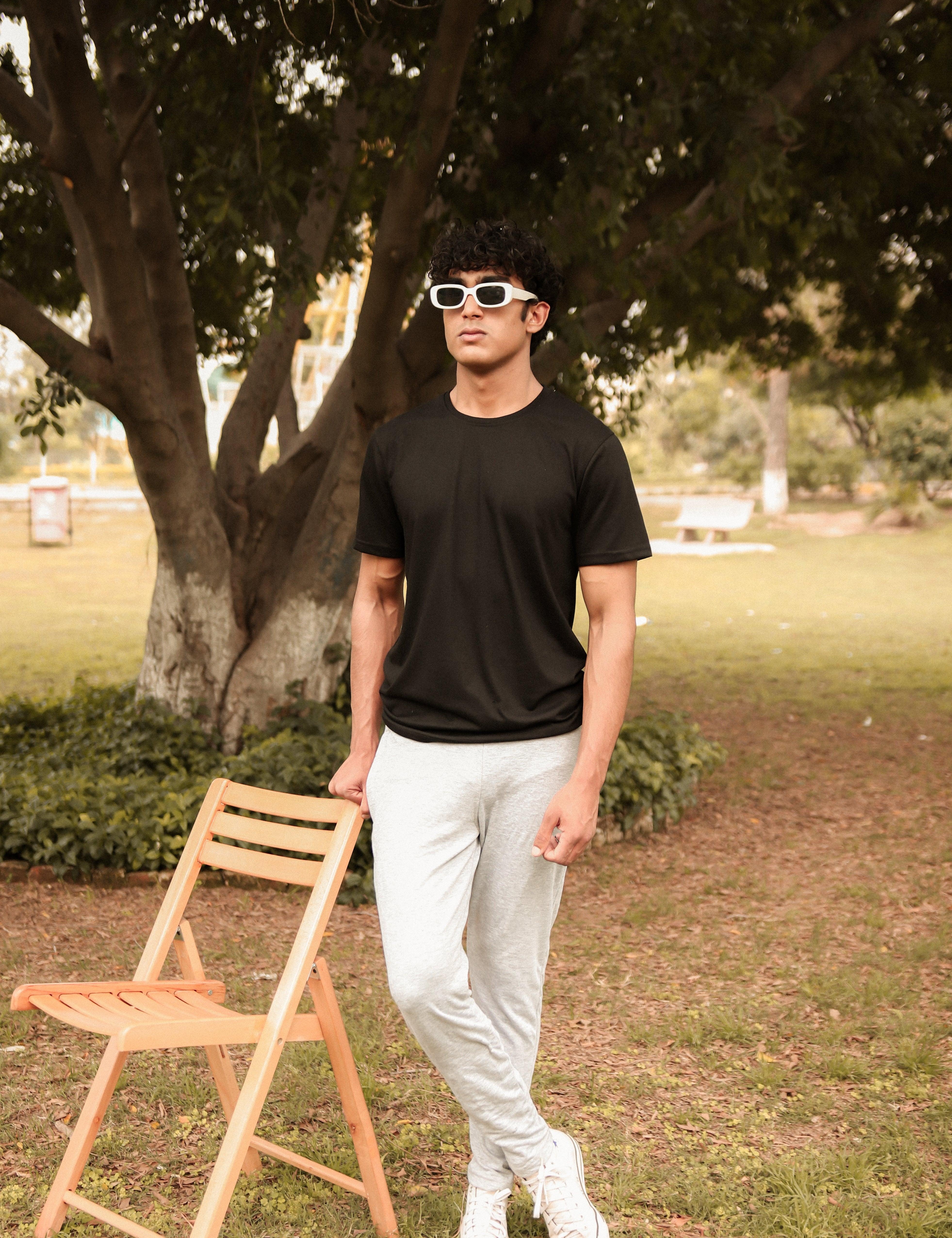 Heather Grey Basic Trouser - Surteez