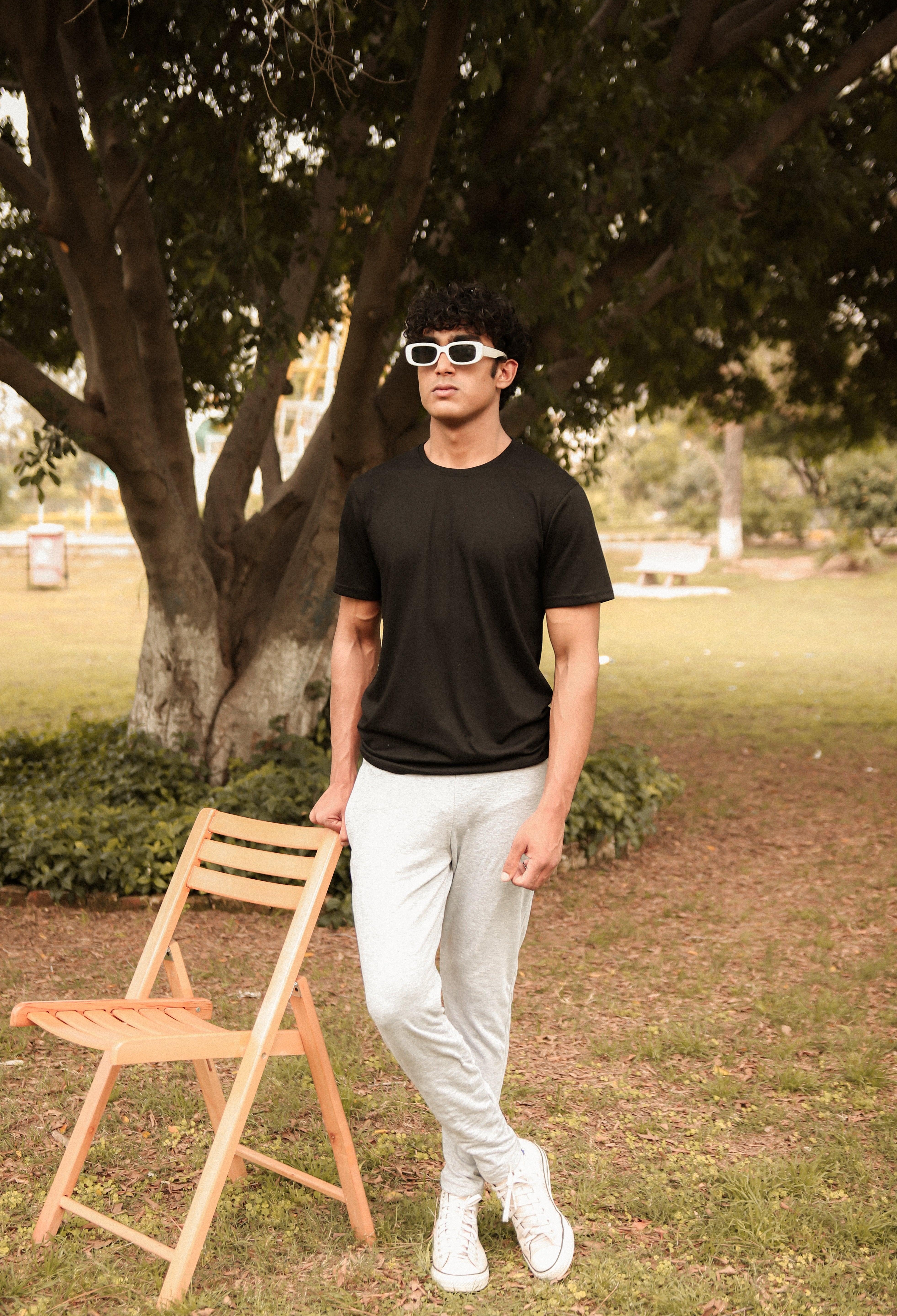 Heather Grey Basic Trouser - Surteez