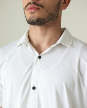 Imported Lycra Textured Shirt - White