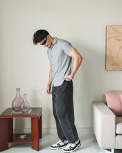 Imported Lycra Textured Shirt - Steel Grey