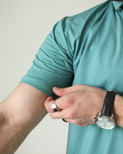 Lycra Stretch Textured Polo - Light Teal