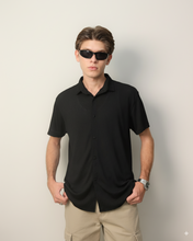 Woven Lycra Shirt - Black