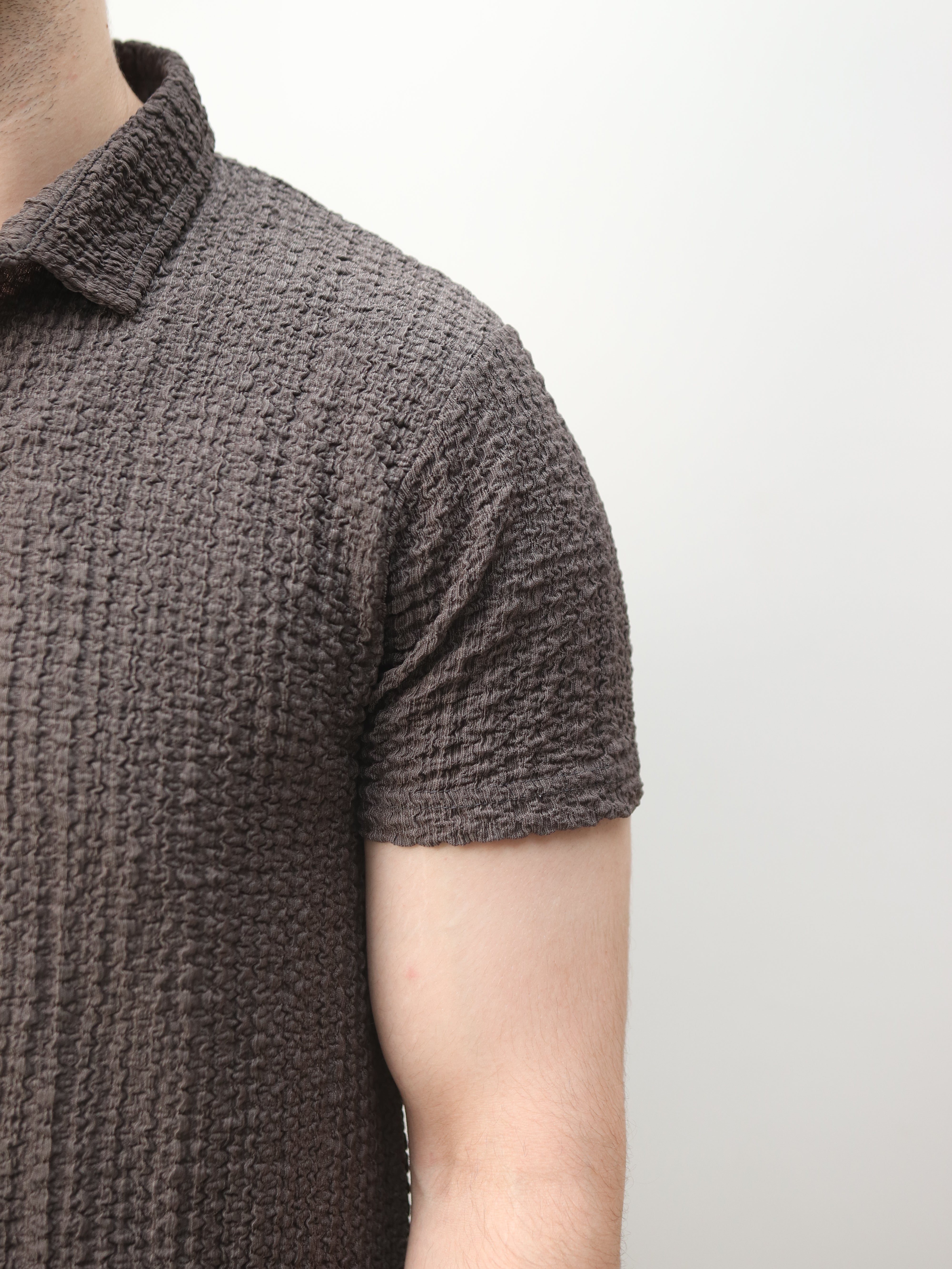 Woven Lycra Shirt - Smokey Olive