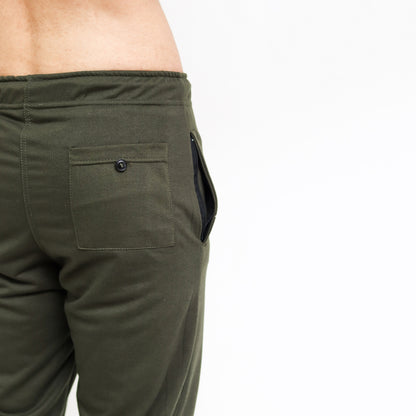 Olive Terry Cargo Trouser