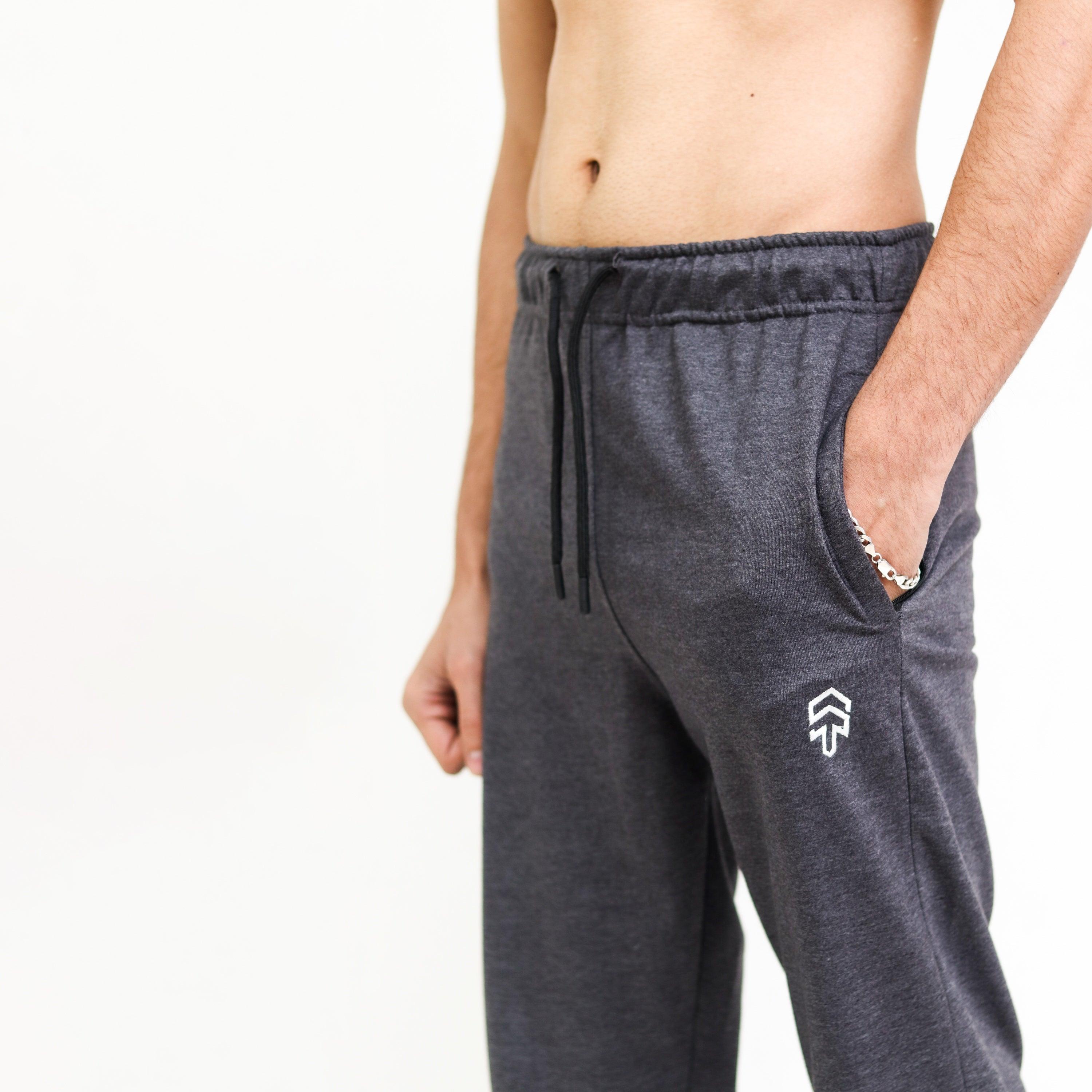 Charcoal Terry Basic Trouser - Surteez