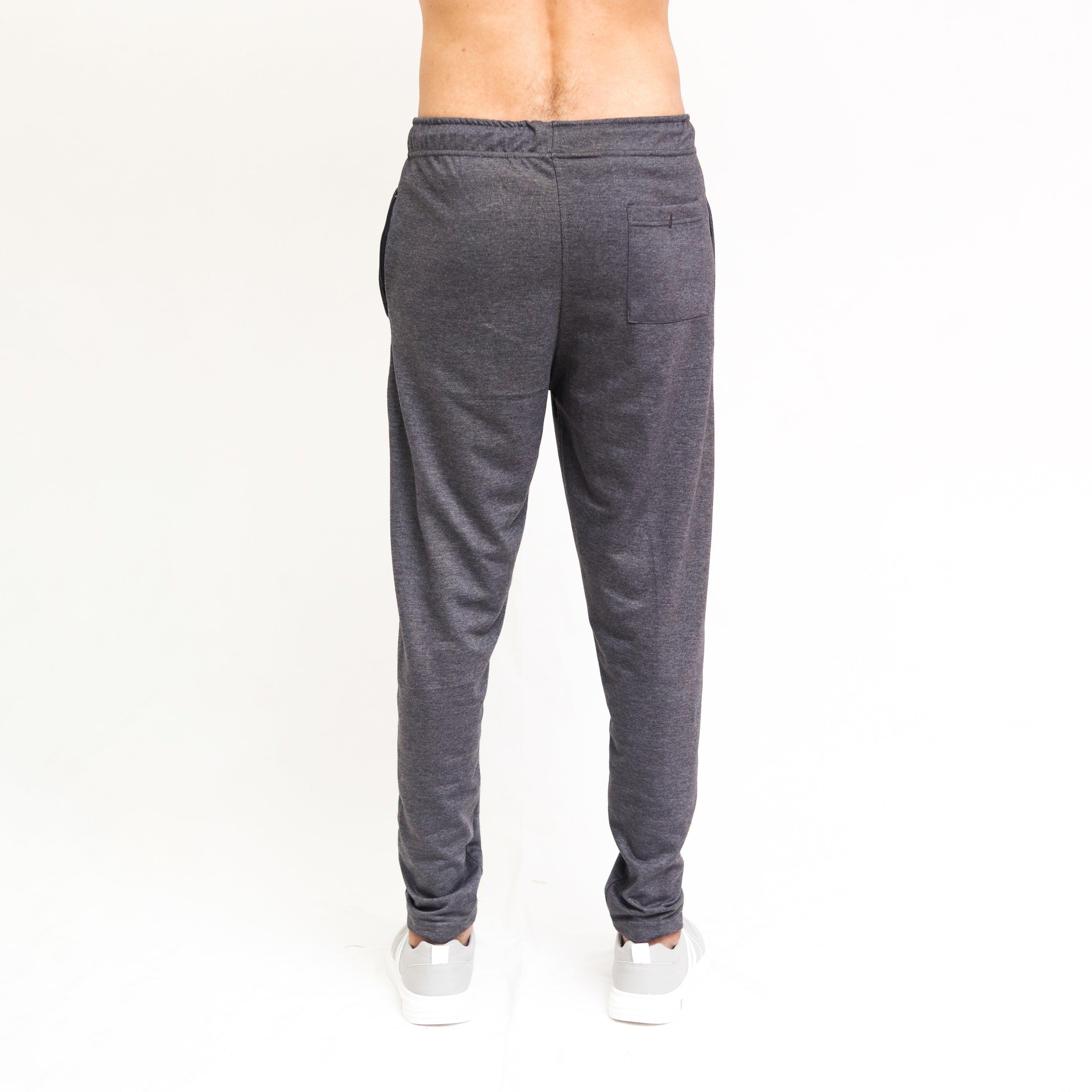 Charcoal Terry Basic Trouser - Surteez