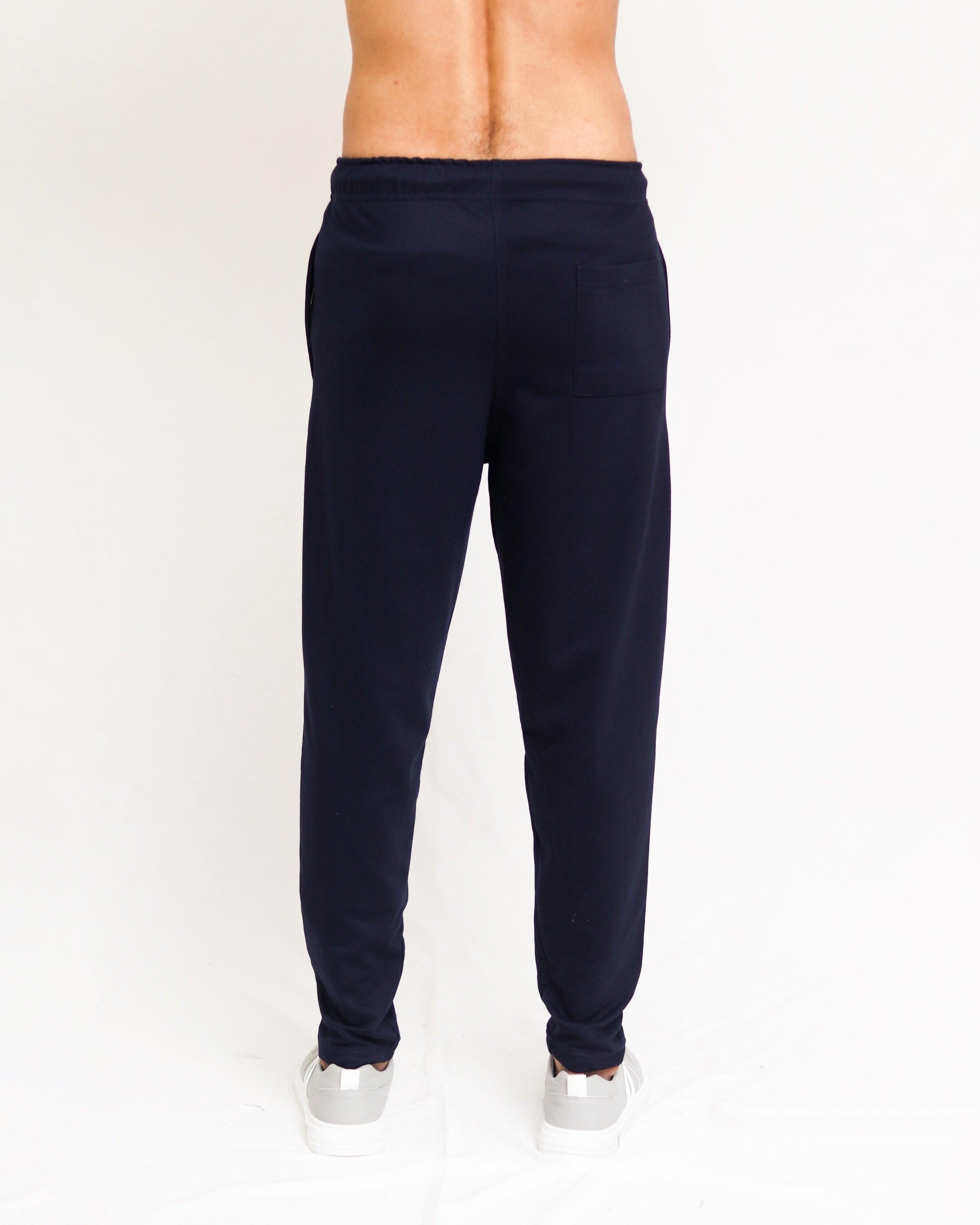 Navy Terry Basic Trouser - Surteez
