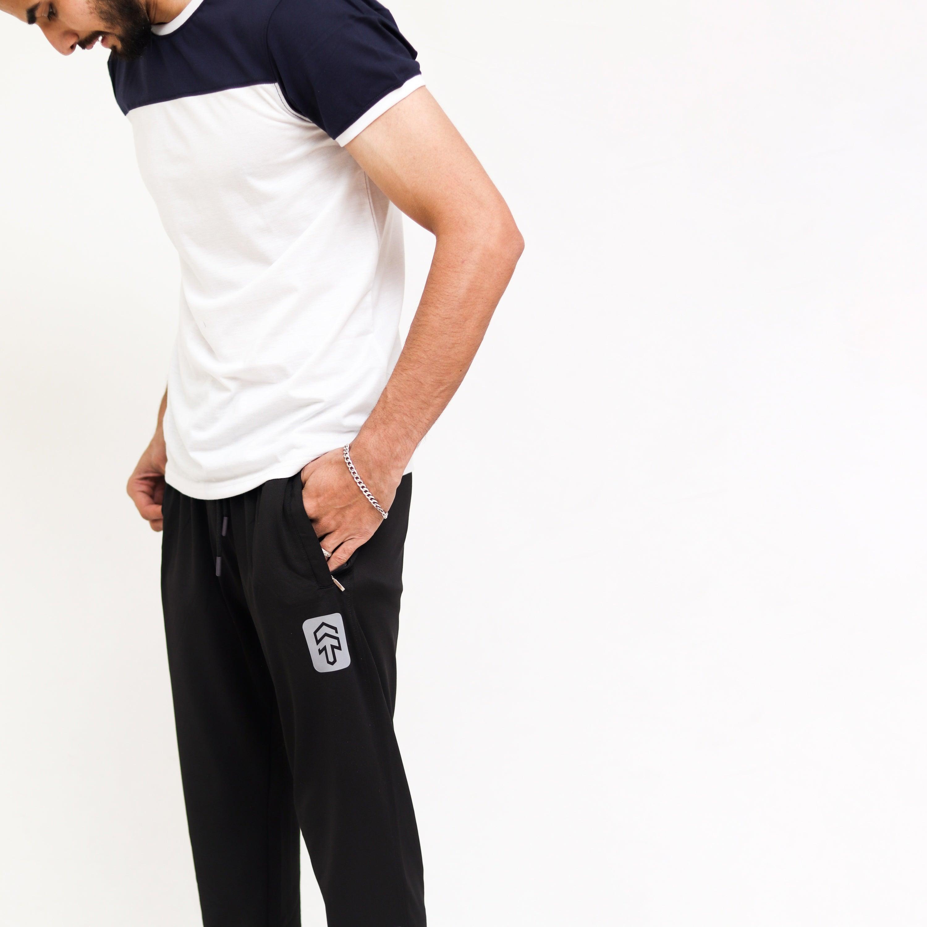 Navy White Cut & Sew Tee - Surteez