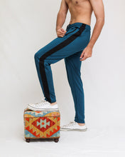 Teal Lycra Quick Dry With Black Side Panel - Surteez