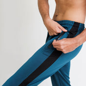 Teal Lycra Quick Dry With Black Side Panel - Surteez