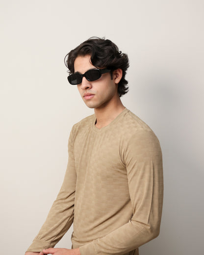 Textured Stretch F/S - Sand Beige